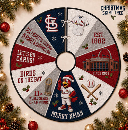 All Baseball Teams Christmas Skirt Tree for Baseball Fans - 5To9Vibe