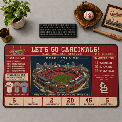 All Baseball Teams Vintage Stadium Desk Mat  Baseball Fan Desk Mat Mouse Pad Plus Size - 5to9vibe