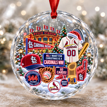 Adorno de vidrio de béisbol, 3 unidades con caja de regalo, equipo de béisbol de Navidad - Adorno de vidrio