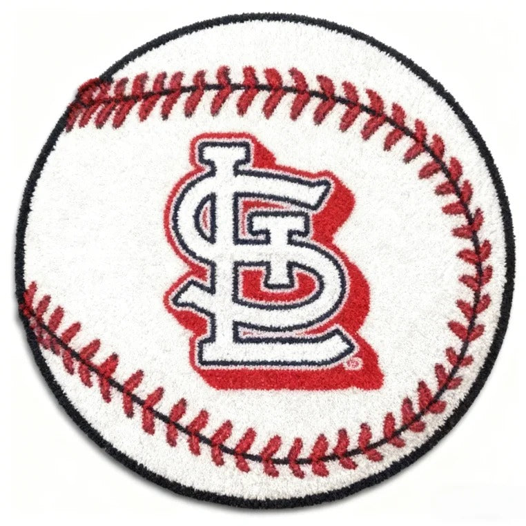 All Baseball Teams Baseball-Shaped Logo Baseball Fan Custom Quilted Print Premium Welcome Mat Washable Black Border – Personalized Baseball Doormat
