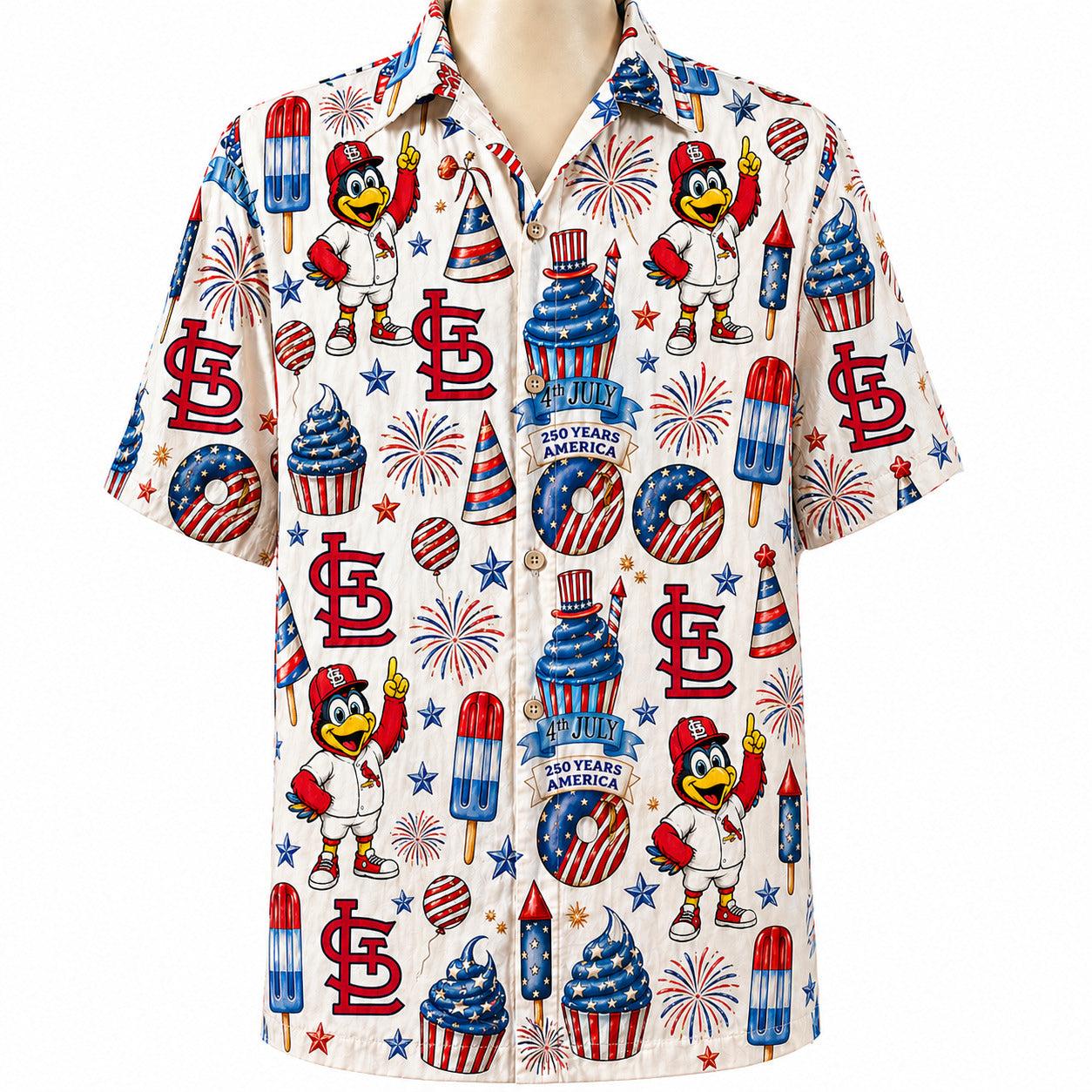 All Baseball Team 4th July 250 Years Anniversary America Premium Unisex Hawaiian Shirt For Men and Women