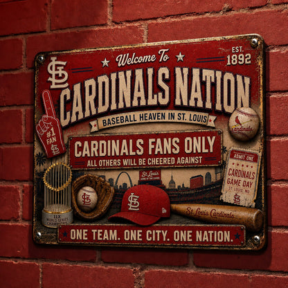 All Baseball Fans Teams Only Vintage Metal Sign - 5to9vibe