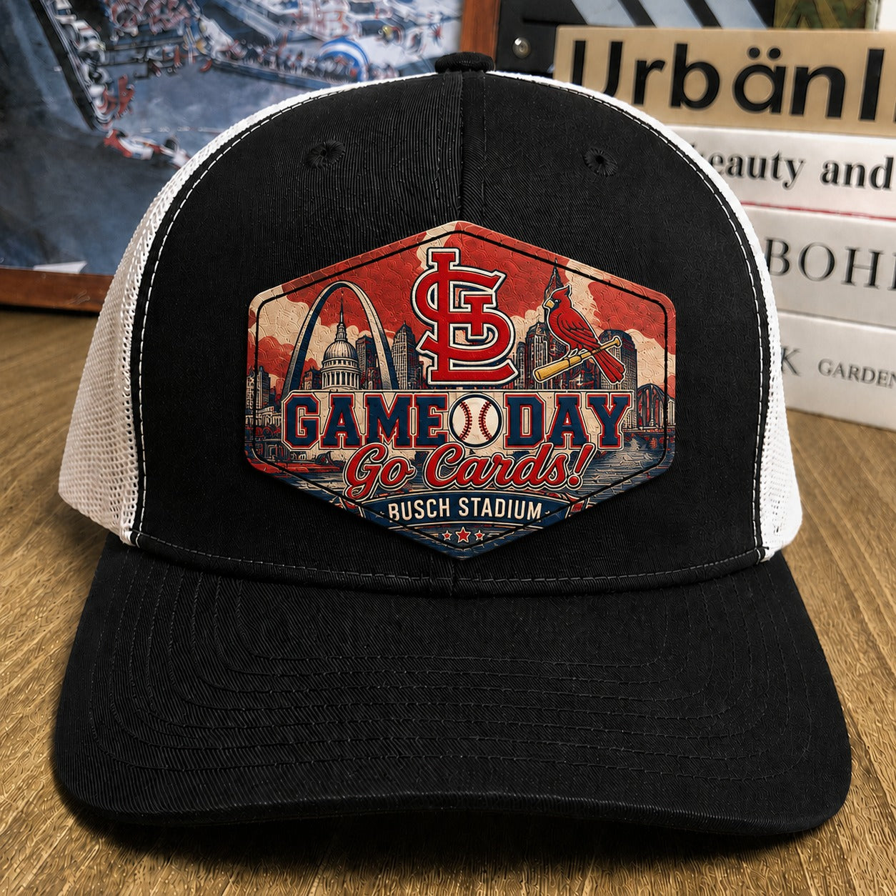 All Teams Baseball Game Day Leather Patch Premium Mesh Snap Back Cap | Trucker Cap