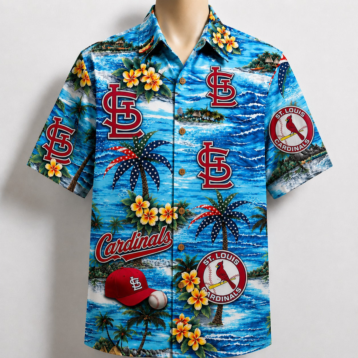 All Baseball Teams Coastal Paradise Button-Up Unisex Hawaiian Shirt For Men and Women