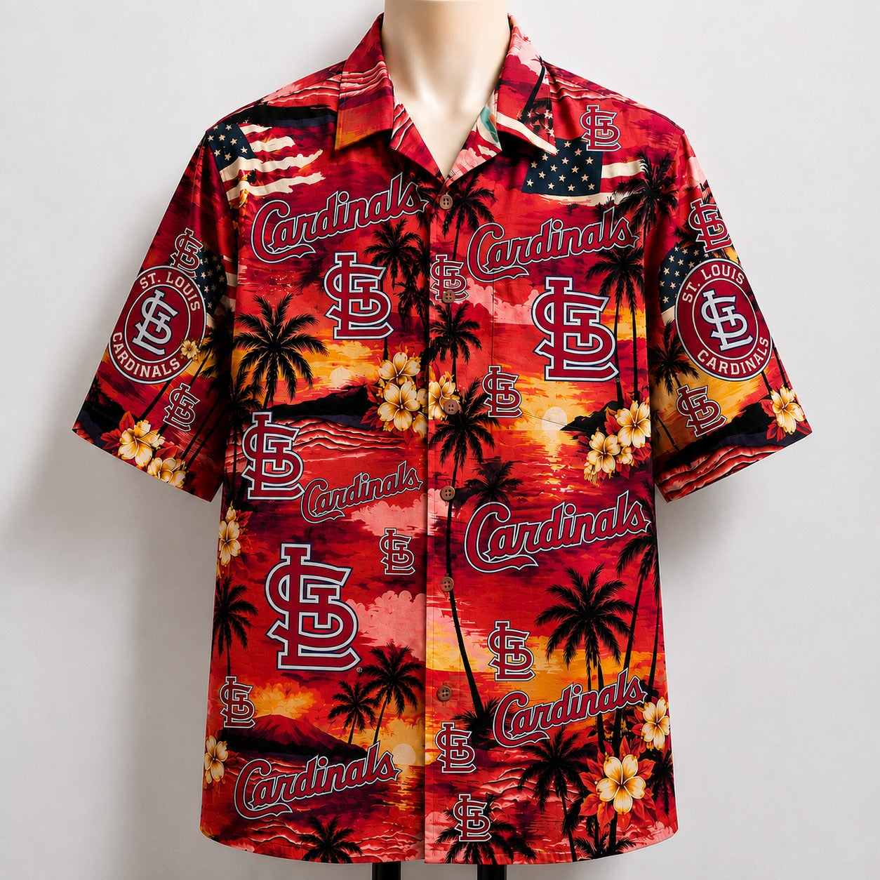 All Baseball Teams Sunset Paradise Button-Up Unisex Hawaiian Shirt For Men and Women