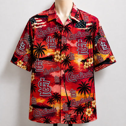 All Baseball Teams Sunset Paradise Button-Up Unisex Hawaiian Shirt For Men and Women