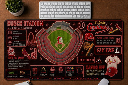 All Baseball Stadiums Infographic Desk Mat Mouse Pad Plus Size Trending - 5to9vibe