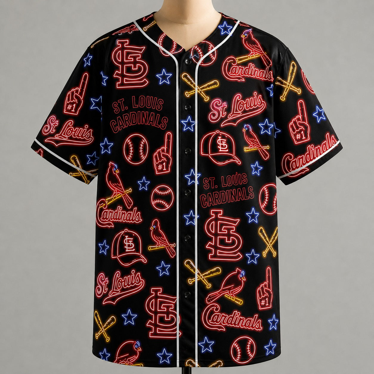 All Baseball Jersey Teams Neon Pattern Vibe Summer Party Baseball Jersey For Men and Women