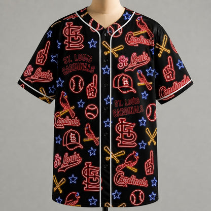 All Baseball Jersey Teams Neon Pattern Vibe Summer Party Baseball Jersey For Men and Women