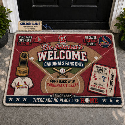 Alfombra personalizada de bienvenida premium de equipo de la MLB – Felpudo de béisbol personalizado