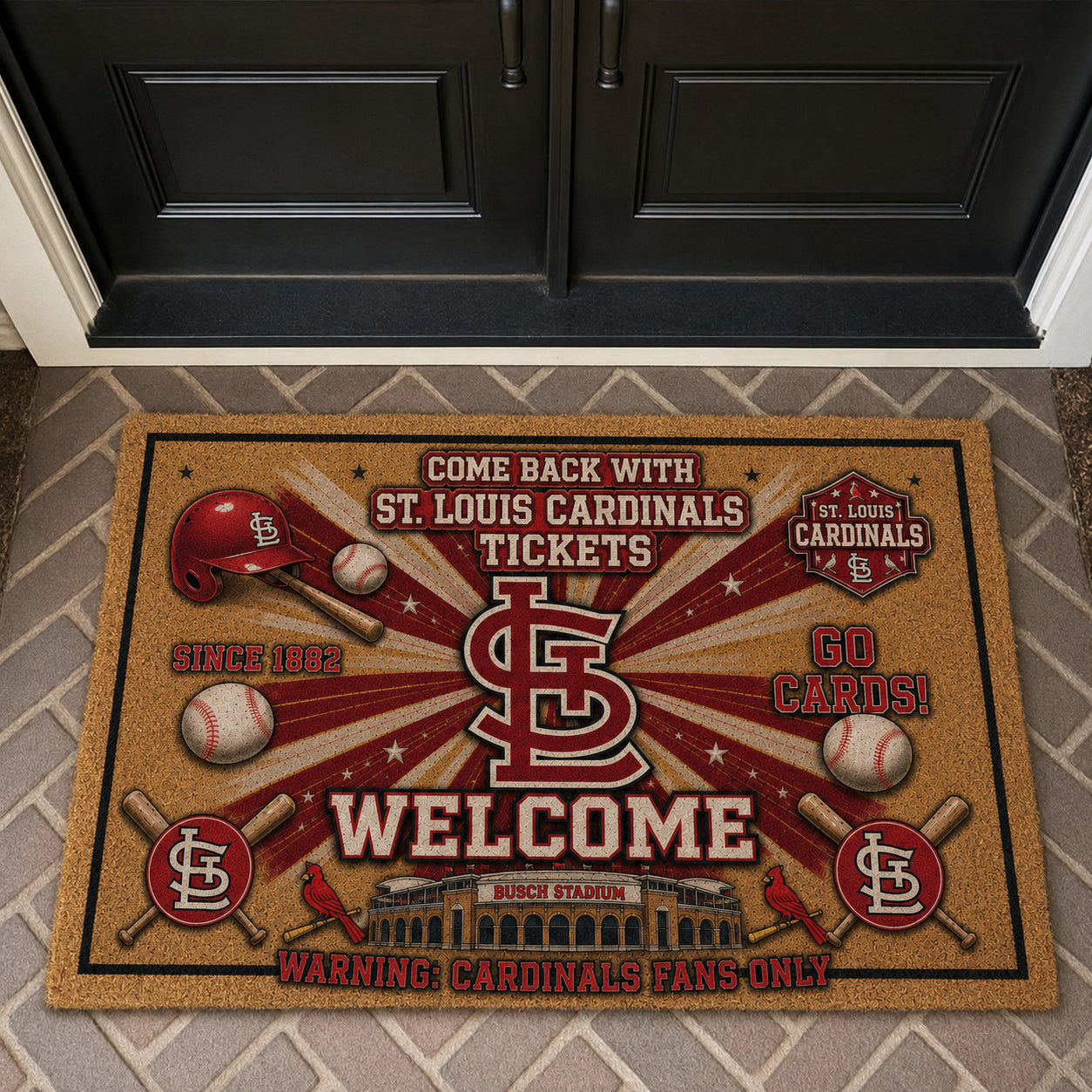 Alfombra personalizada de bienvenida premium de equipo de la MLB – Felpudo de béisbol personalizado