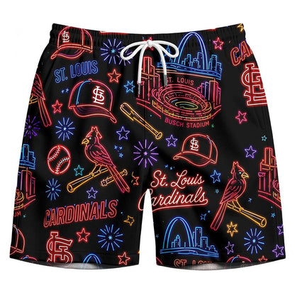 All Baseball Teams Neon Pattern Vibe Summer Party Button-Up Unisex Hawaiian Shirt For Men and Women
