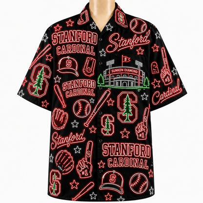 All Baseball College Teams Neon Viber Unisex Hawaiian Shirt For Men & Women
