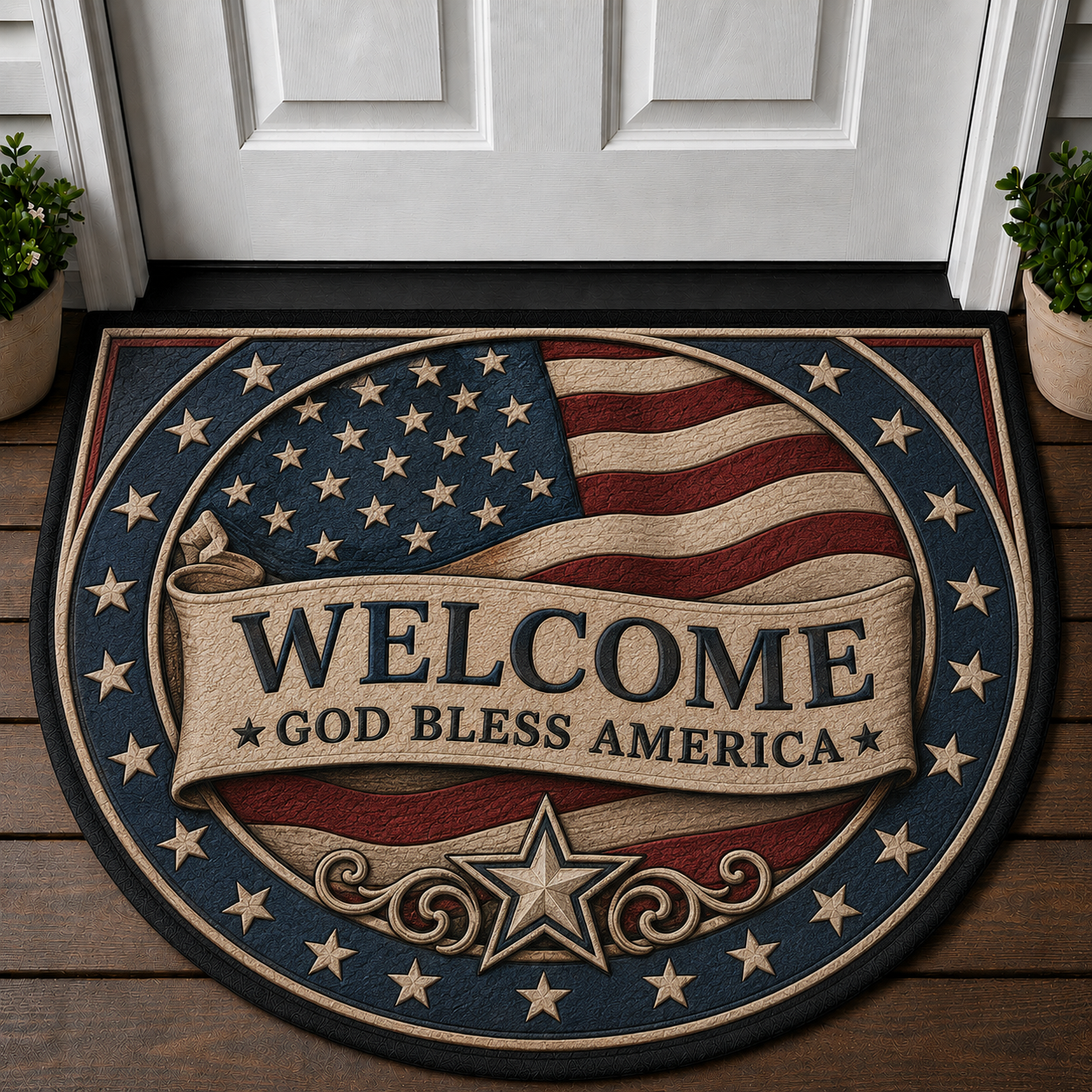 Liberty Bell Welcome Mat - Patriotic American History Doormat - 5to9vibe