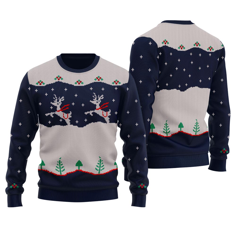 Step Brothers Funny Ugly Xmas Sweaters | Reindeer Christmas Sweater