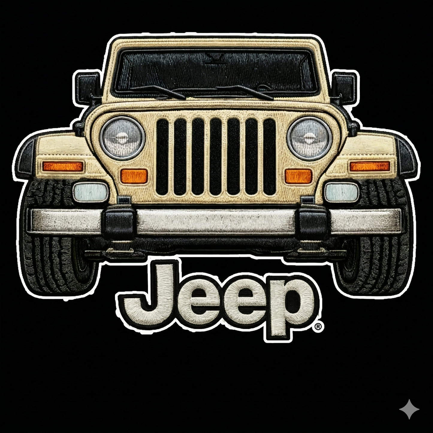 Sudadera prémium unisex Jeep bordada con cremallera de cuarto, suéter con cremallera de cuarto inspirado