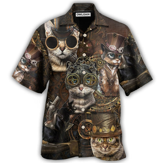 Hawaiian Shirt / Adults / S Cat Streampunk - Hawaiian Shirt 