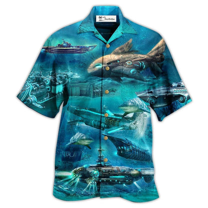 Hawaiian Shirt / Adults / S Ocean Submarine Love Ocean - Hawaiian Shirt 