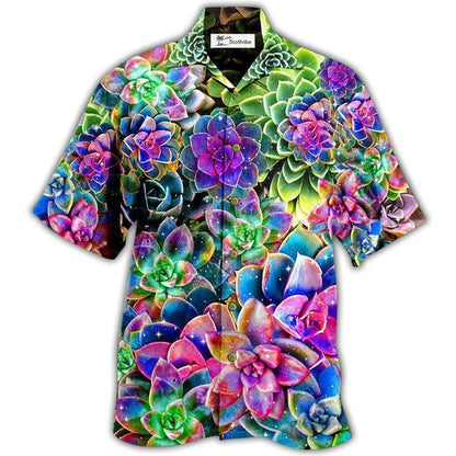 Hawaiian Shirt / Adults / S Succulent Flowers Succulents Are Planttastic - Hawaiian Shirt 