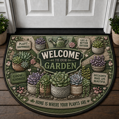 Farm Fresh Locally Grown Welcome Mat - Support Local Farmers Red Truck Doormat - 5to9vibe