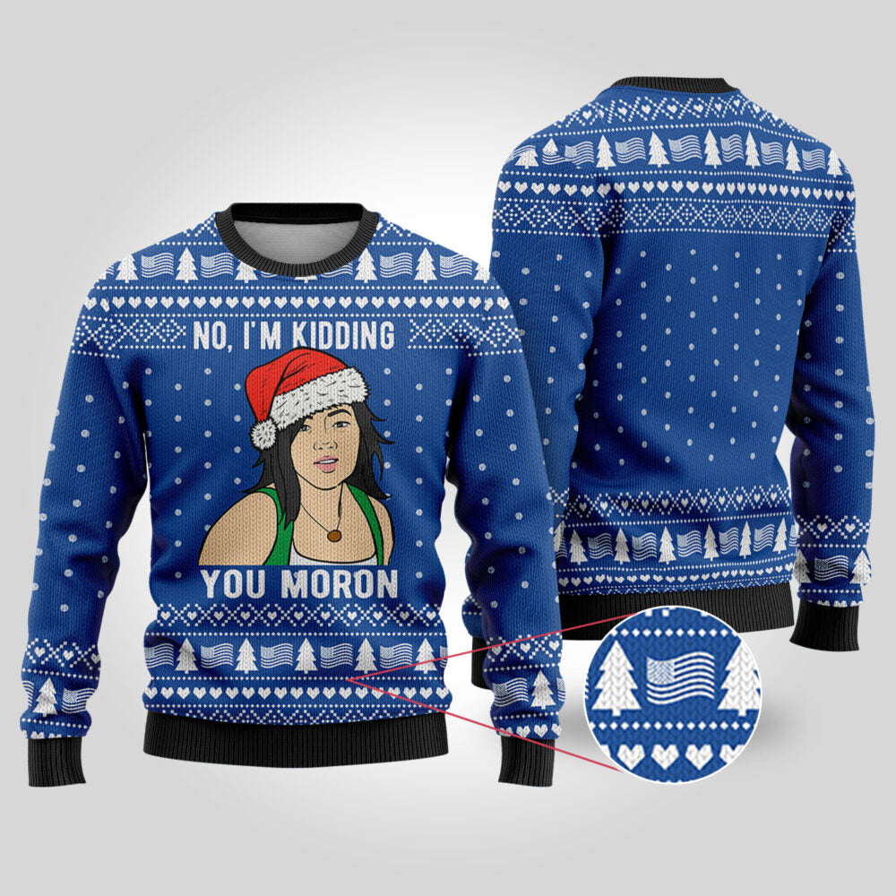 Sue Gran Torino Ugly Christmas Sweater Royal