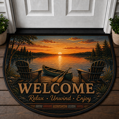 Mountain Calling Welcome Mat - Hiking & Forest Adventure Doormat - 5to9vibe