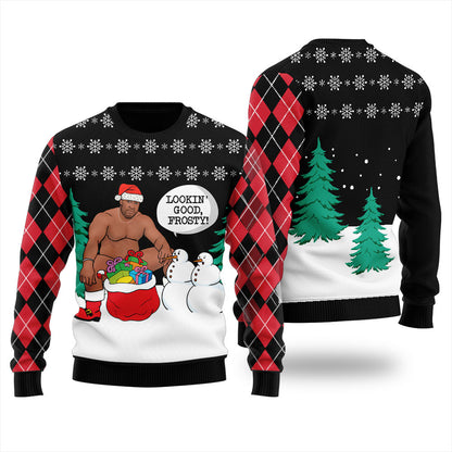 Surprising Frosty Barry Wood Ugly Christmas Sweater