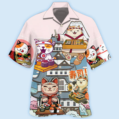 Cat Sushi Lovely - Hawaiian Shirt 