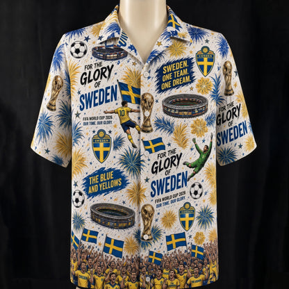 Camisa hawaiana unisex abotonada de fútbol Campeón de la Copa Mundial de todos los equipos para hombres y mujeres