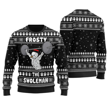 Swoleman Frosty Christmas Ugly Sweater Men
