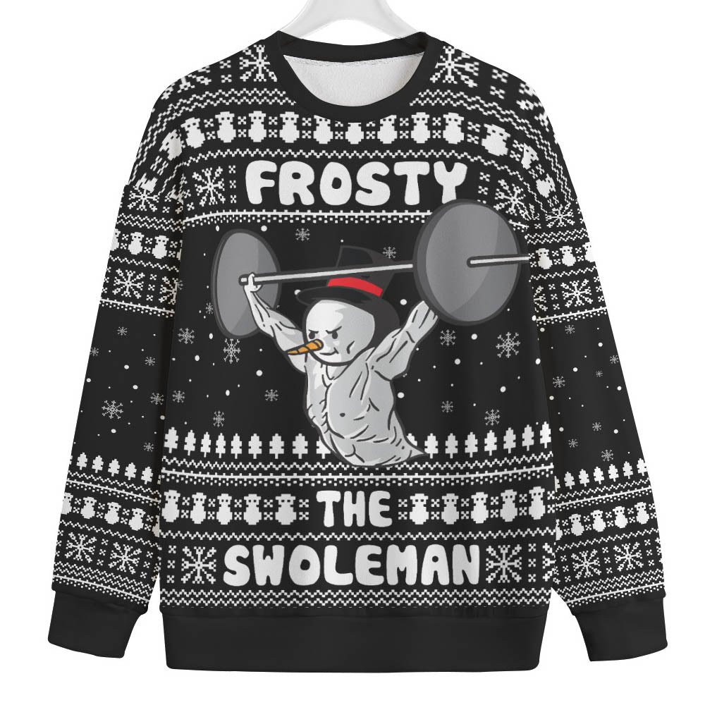 Swoleman Frosty Mens Big And Tall Christmas Sweater