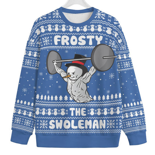 Swoleman Frosty Mens Big And Tall Christmas Sweater