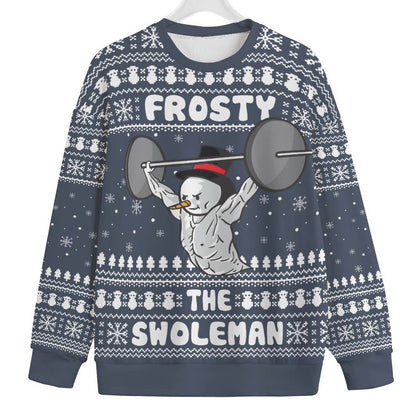 Swoleman Frosty Plus Size Womens Ugly Christmas Sweater
