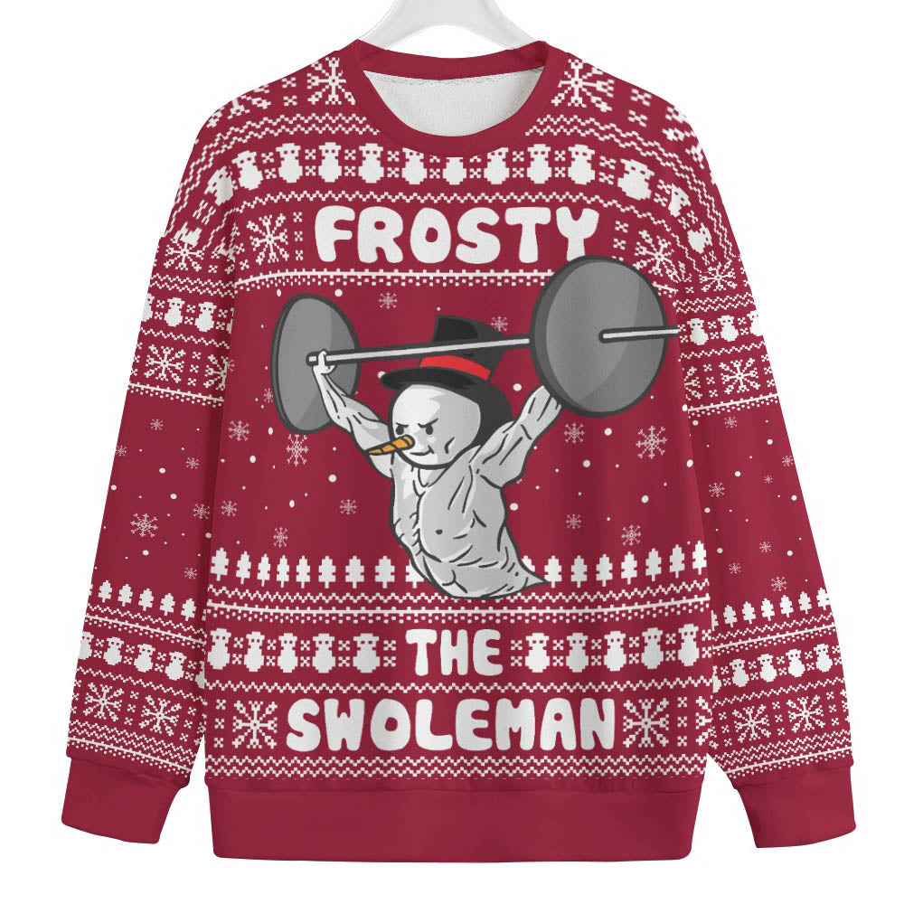 Swoleman Frosty Plus Size Womens Ugly Christmas Sweater