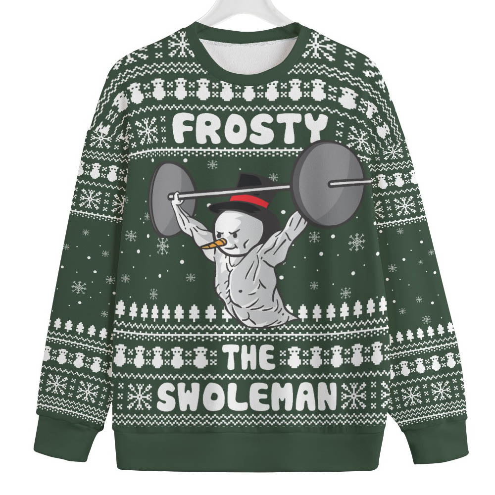 Swoleman Frosty Plus Size Womens Ugly Christmas Sweater