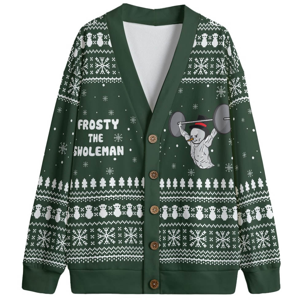 Swoleman Frosty Plus Size Womens Ugly Christmas Sweater