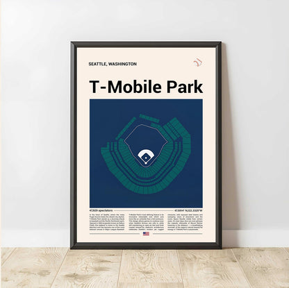 Baseball Stadium Seating Diagram - Vertical Poster - 5to9vibe