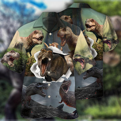 Dinosaur T-rex Cool - Hawaiian Shirt 