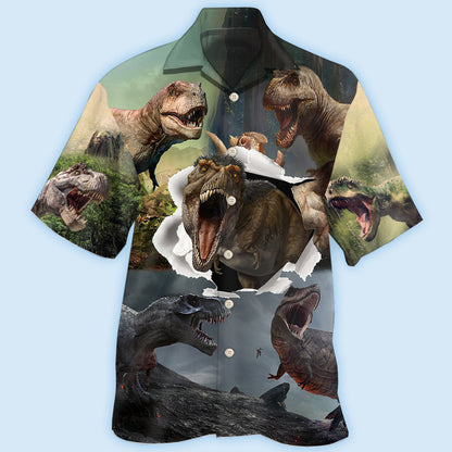 Dinosaur T-rex Cool - Hawaiian Shirt 