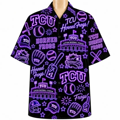 All Baseball College Teams Neon Viber Unisex Hawaiian Shirt For Men & Women