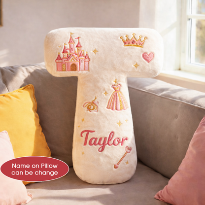 Super Hero and Princess Pillow Custom Name Gift  For Girls, Boys Irregular-Shaped Pillow Custom