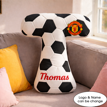 Football UK Pillow Custom Name and Logo All Teams Irregular-Shaped Pillow Custom