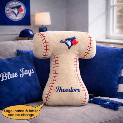 Baseball Pillow Custom Name and Logo All Teams  Irregular-Shaped Pillow Custom