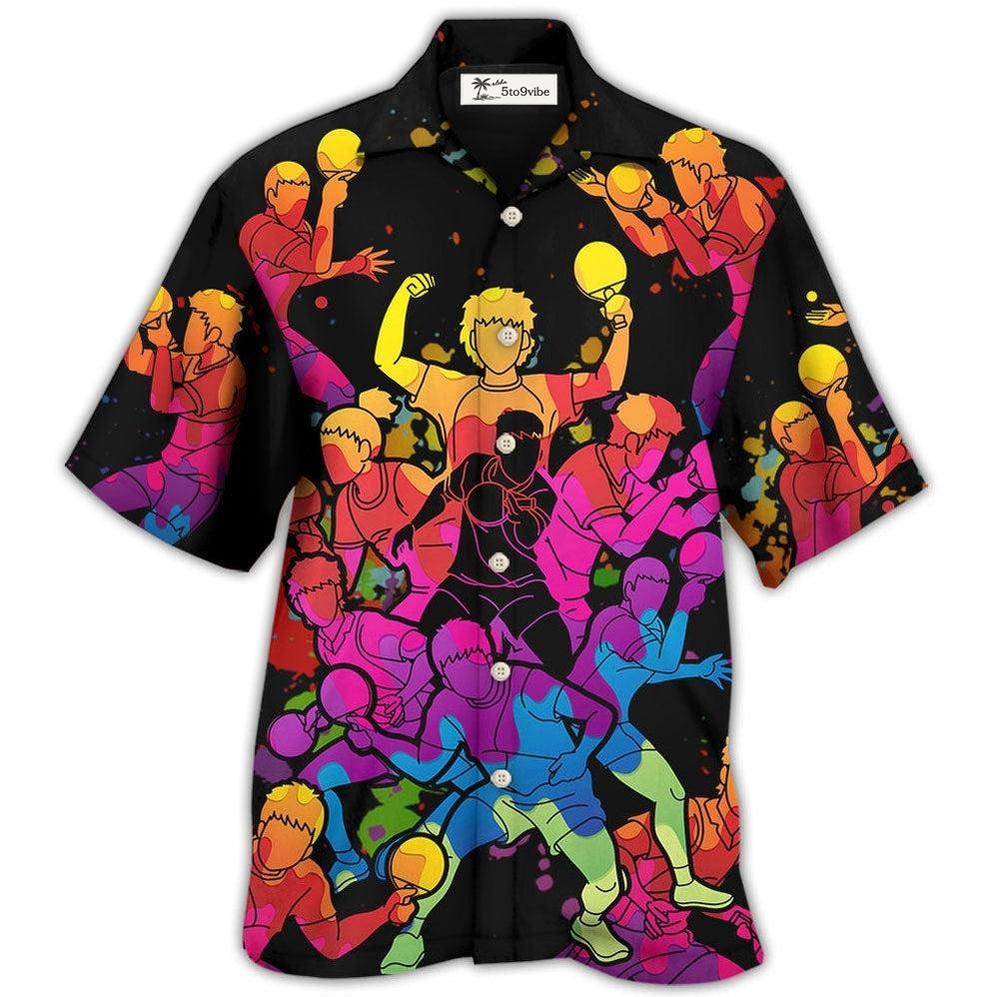 Table Tennis Color Art - Hawaiian Shirt 