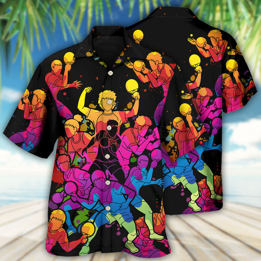 Table Tennis Color Art - Hawaiian Shirt 