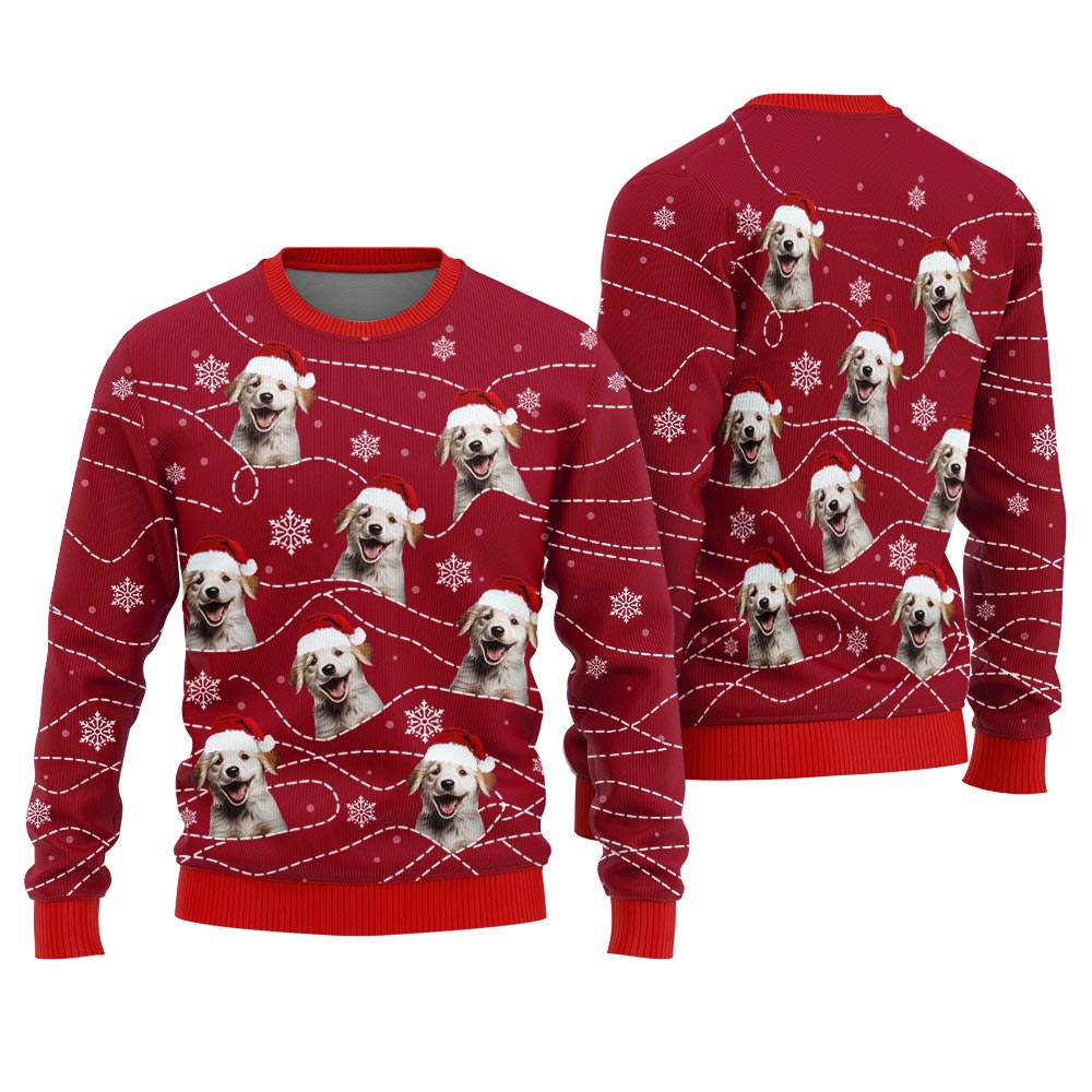 Tacky Custom Dog Christmas Sweater Women's
