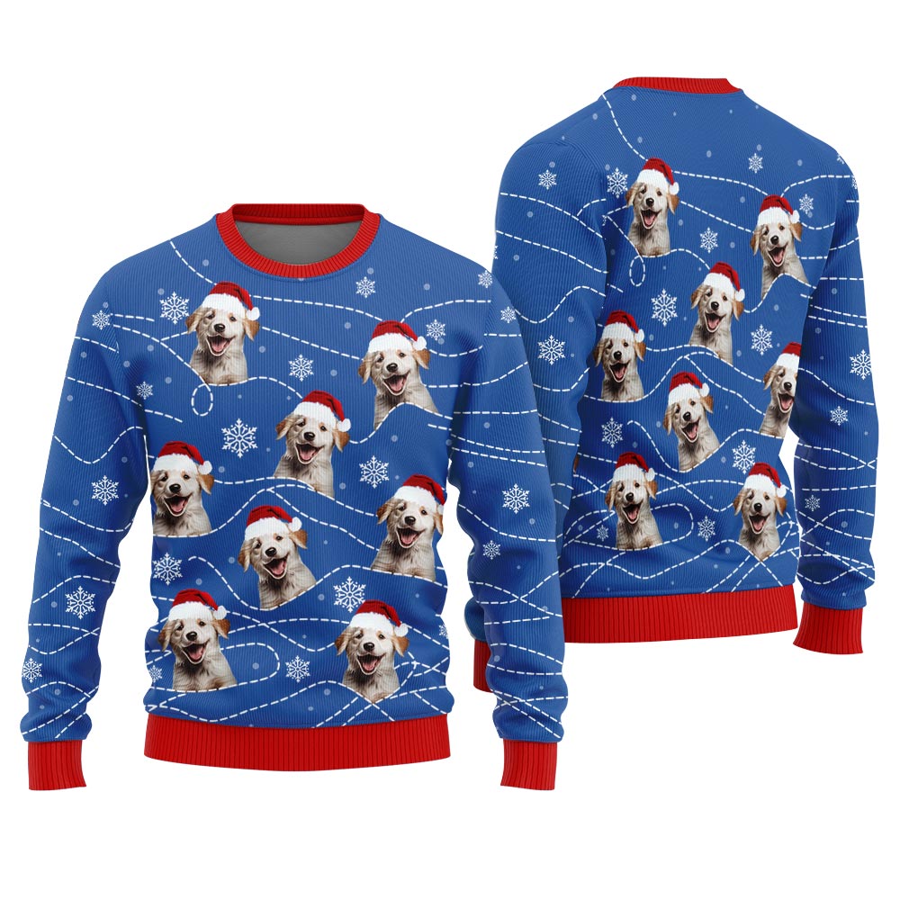 Tacky Custom Dog Ugly Sweater For Men