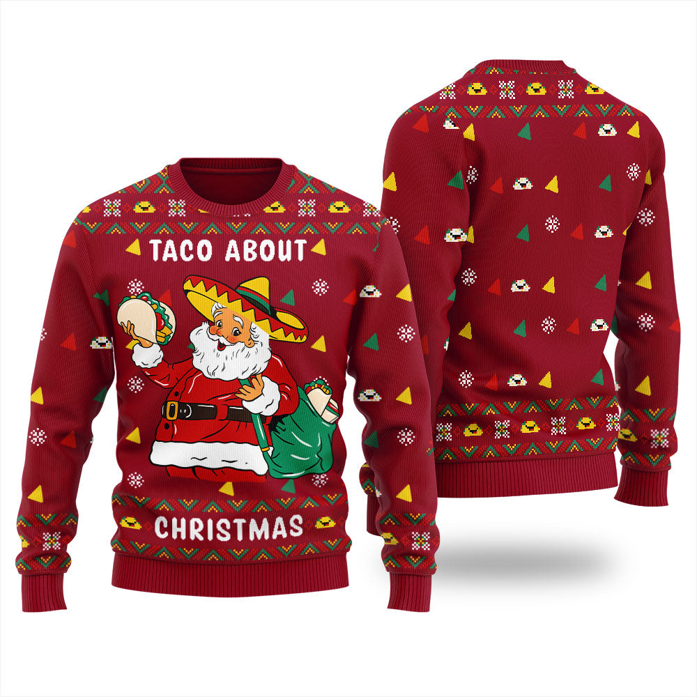 Taco Bout Christmas Ugly Sweater For Adult