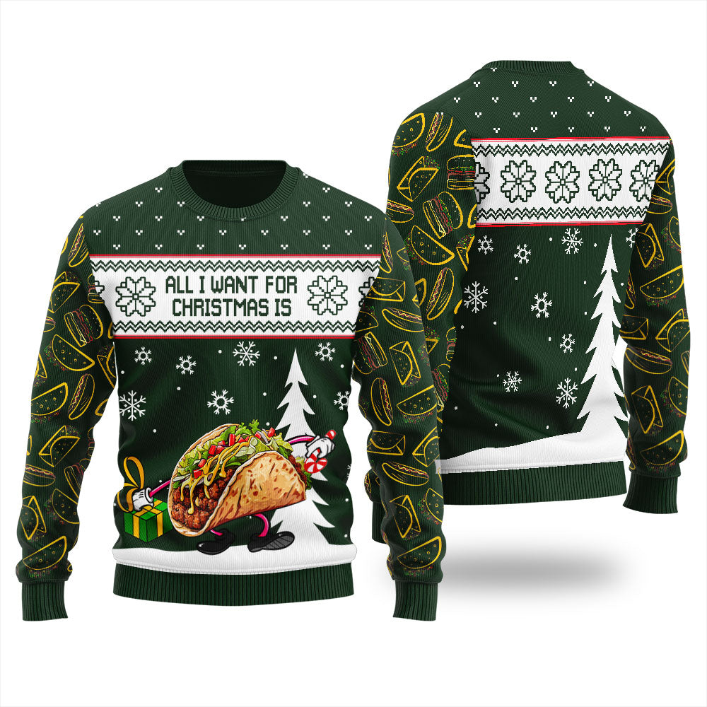 Taco Ugly Christmas Sweater Adults