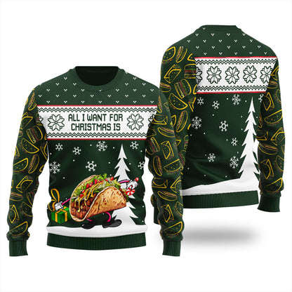 Taco Ugly Christmas Sweater Adults